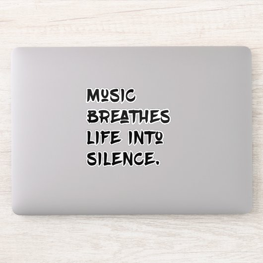 Sticker Musique et Silence (Ordinateur)