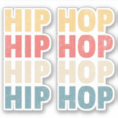 Sticker musique Hip hop (Devant)