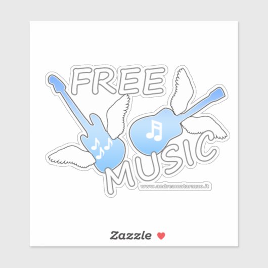 Sticker Musique libre (Feuille)