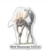 Sticker Mustangs sauvages pour un vieil homme (Devant)