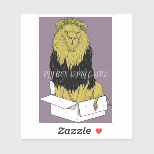 STICKER MY BOX IS MY CASTLE (Feuille)