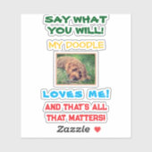 Sticker My Doodle Loves Me Personalized (Feuille)