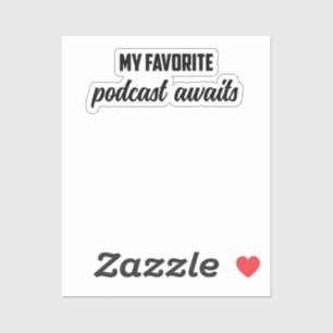 Sticker My Favorite Podcast Await : True Crime Listener