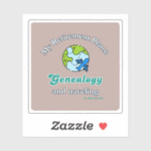 Sticker My Retirement Plans: Genealogy and Traveling (Feuille)