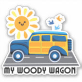 Sticker My Woody Wagon Waterproof (Devant)