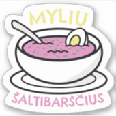 Sticker Myliu Saltibarscius (Devant)