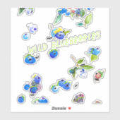 Sticker Myrtille Sauvage (Feuille)