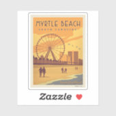 Sticker Myrtle Beach | Caroline du Sud (Feuille)