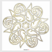 Sticker Mystère antique Mandala Gold (Feuille)