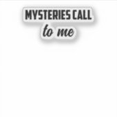 Sticker Mystères M'Appelent : Un Véritable Crime Obsession (Devant)