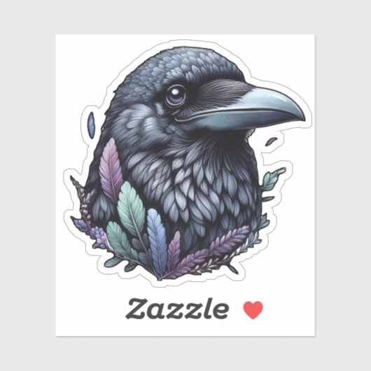 Sticker Mystic Raven (Feuille)