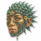 Sticker Mystical Guardian Vision - Fantasy Graphic Art (Devant)