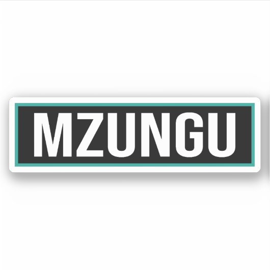 Sticker Mzungu (Devant)