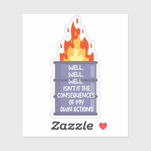 Sticker n’est-ce pas les conséquences de mes propres actio (Feuille)