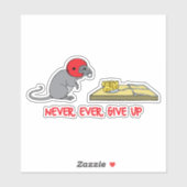 Sticker N'abandonnez jamais (Feuille)