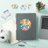 Sticker N'abandonnez jamais - Message Motivationnel mignon (Couverture iPad)