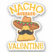 Sticker Nacho Moyenne Valentine Couple Mexicain Valentin (Recto)