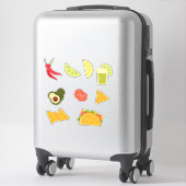 Sticker Nacho Tacos Variété alimentaire (Sur valise)