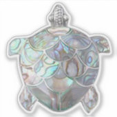 Sticker Nacre et Silver Sea Turtle (Devant)