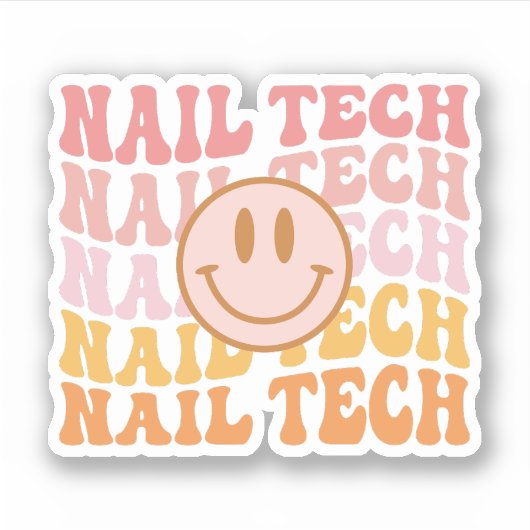 Sticker Nail Tech, Nail Tech Appréciation Cadeau, Manicuri (Devant)