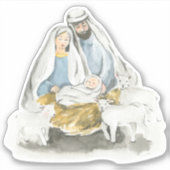 Sticker Naissance de Jésus Noël (Devant)