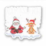 Sticker NamaSleigh Christmas Yoga Namaste T-shirt<br><div class="desc">NamaSleigh Christmas Yoga Namaste T-shirt</div>