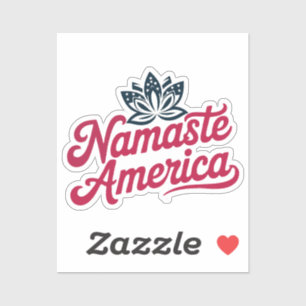 Sticker Namaste America Vinyl Yoga