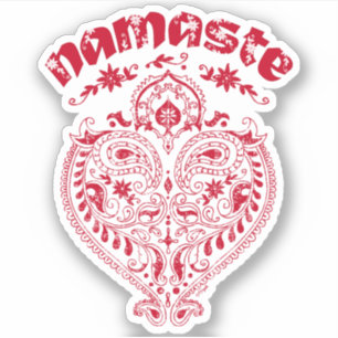 Sticker Namaste Indian Heart