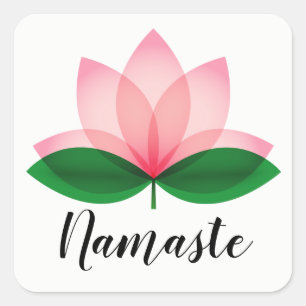 Sticker Namaste Lotus Blossom