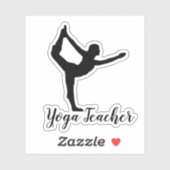 Sticker Namaste Yoga Enseignant (Feuille)