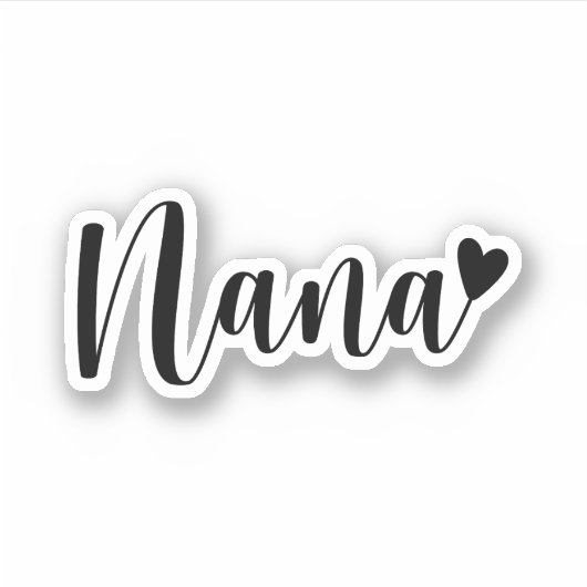 Sticker Nana, cadeau pour New Nana, cadeau pour grand-mère (Devant)