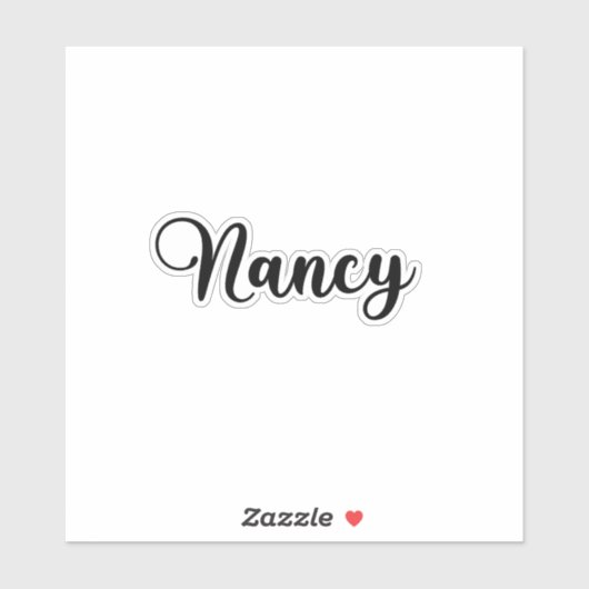 Sticker Nancy Name - Calligraphie manuscrite (Feuille)