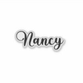 Sticker Nancy Name - Calligraphie manuscrite (Devant)