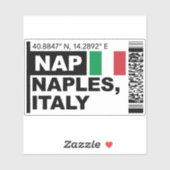 Sticker NAP Naples Boarding Pass - Italy Travel (Feuille)