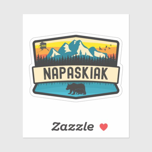 Sticker Napaskiak, Alaska (Feuille)