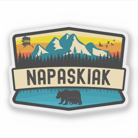 Sticker Napaskiak, Alaska (Devant)