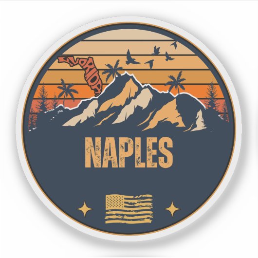 Sticker Naples, Floride (Devant)
