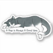 Sticker Napping Kitty (Devant)