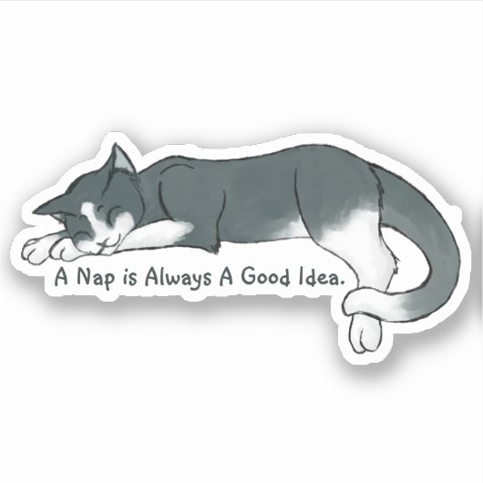 Sticker Napping Kitty (Devant)
