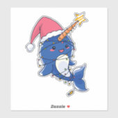 Sticker Naral de Noël de Cute Kawaii (Feuille)