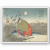 Sticker Narihira et Nijo aucun Tsubone à la rivière de (Devant)