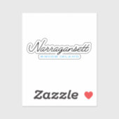 Sticker Narragansett Rhode Island (Feuille)