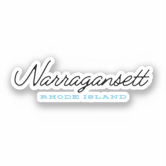 Sticker Narragansett Rhode Island (Recto)