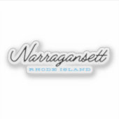 Sticker Narragansett Rhode Island (Devant)