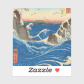 Sticker Naruto Whirlpools, province d'Awa, 1855 par Hirosh (Feuille)