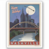 Sticker Nashville Skyline (Devant)