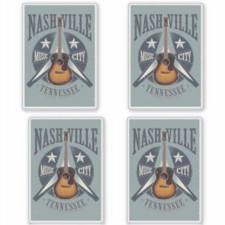 Sticker Nashville, TN - Music City USA