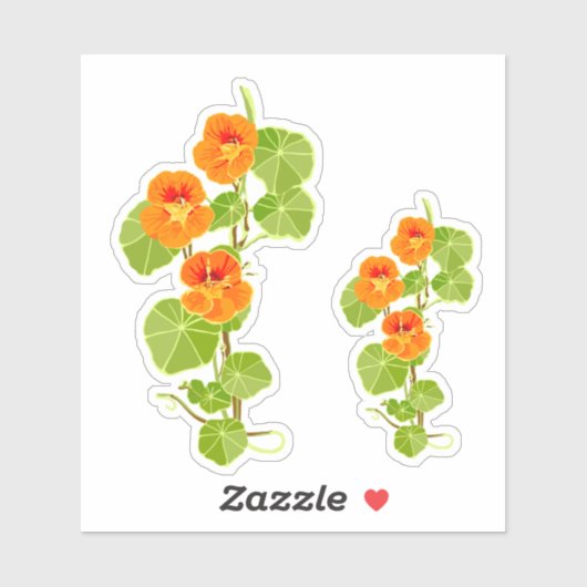 Sticker Nasturtium nostalgique (Feuille)