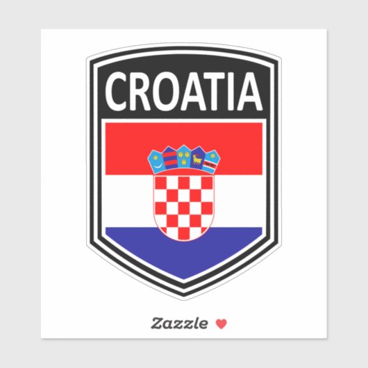 Sticker National - Croatie (Feuille)