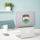 Sticker National - Cymru (Ordinateur portable sur le bureau)